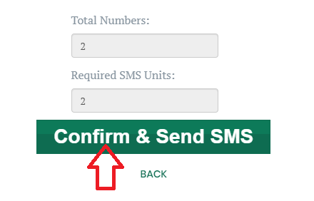 Confirm and Send SMS
