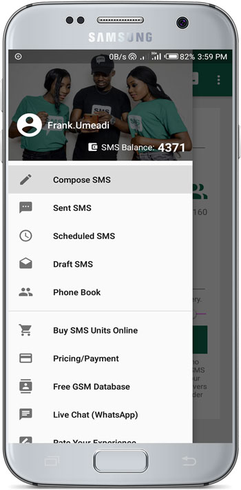 SMS.com.ng Bulk SMS Nigeria Mobile App